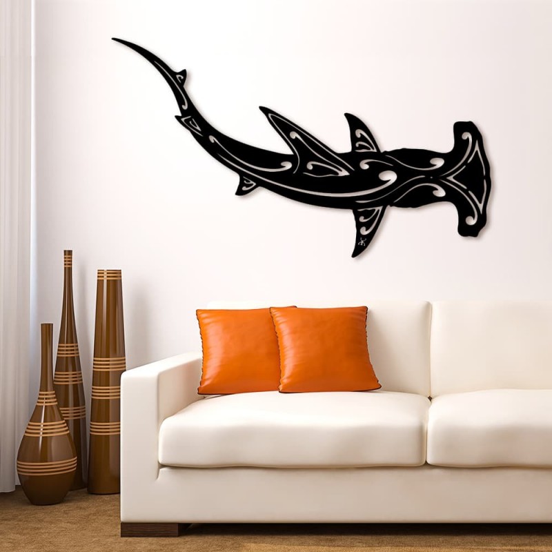 Décoration murale Le Requin Blanc en métal - FADIS DIVING