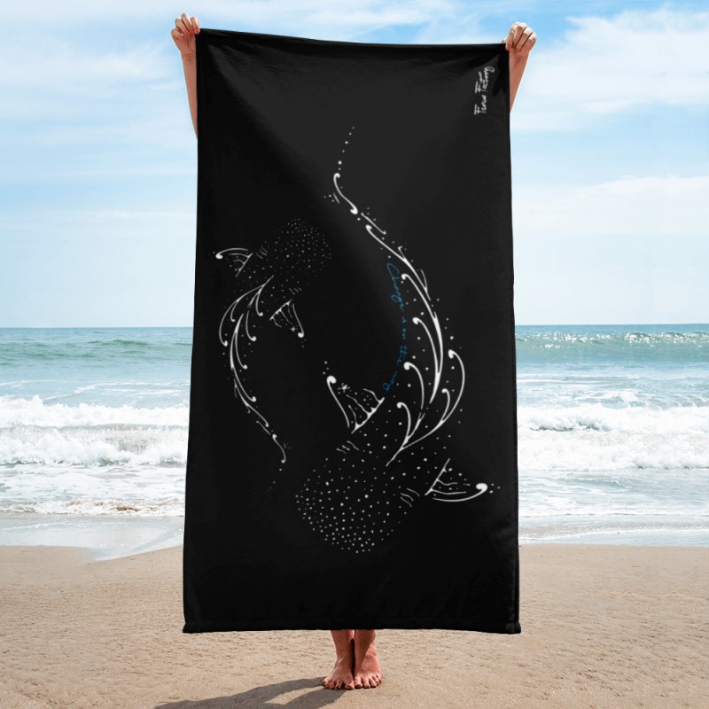 Serviette requins baleines