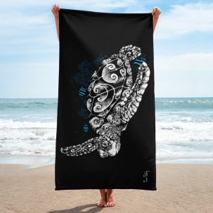 Black towel Tortue