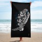 Serviette Noire Tortue