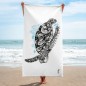 Serviette blanche Tortue