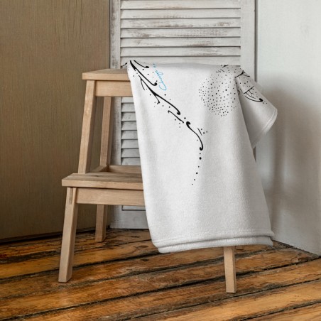 Serviette blanche Requins baleines