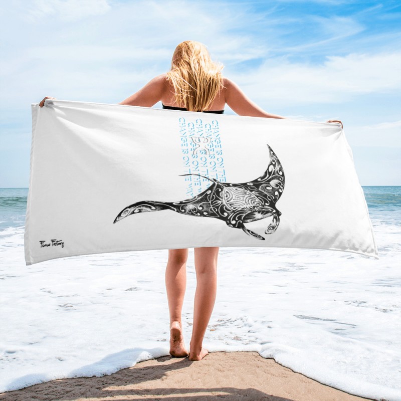 White towel Manta