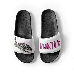 Claquettes pour femme blanches Turtle