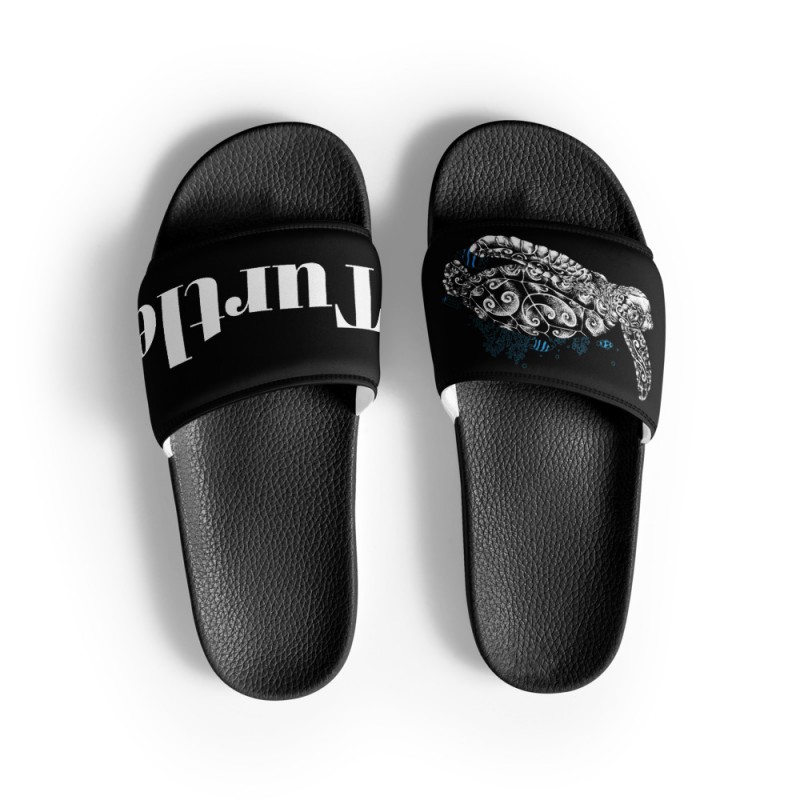 Chanclas de tortuga negras para hombre