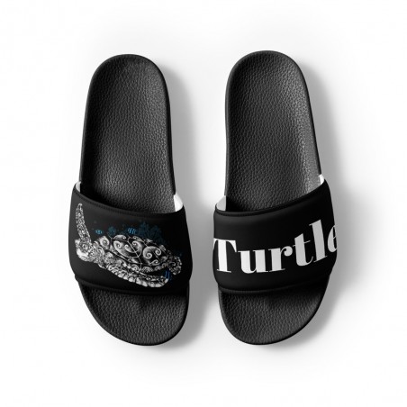 Claquettes for black men turtle