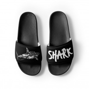 Claquettes pour homme noires requin