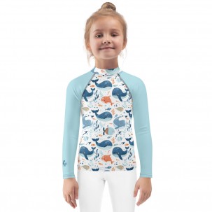 T-shirt anti UV Baleines pour Enfant