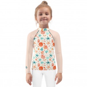 T-shirt anti UV coquillages pour Enfant