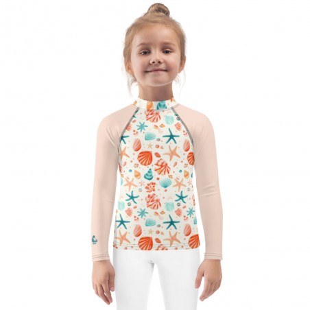 T-shirt anti UV coquillages pour Enfant