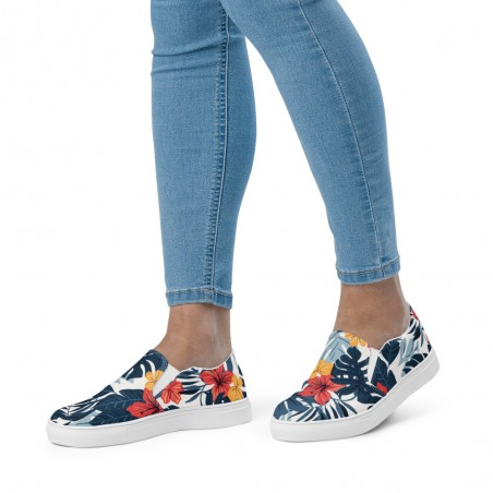 Tennis en toile sans lacets femme Tropica