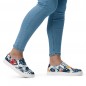 Tennis in canvas without laces woman Tropica