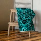 Tribal turquoise towel