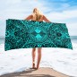 Tribal turquoise towel