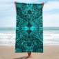 Serviette turquoise tribale