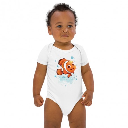 Baby-Body aus Bio-Baumwolle Clownfish