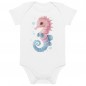 Seahorse baby organic cotton bodysuit