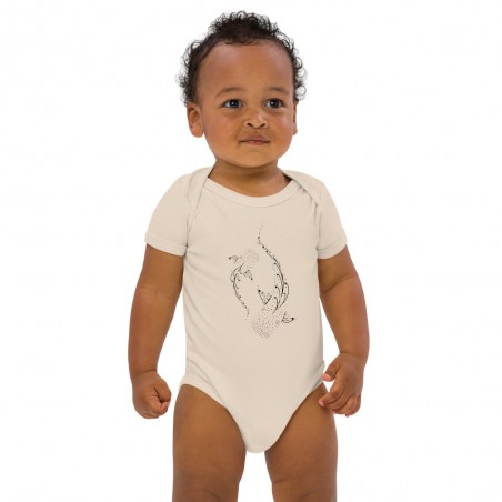 Organic cotton body baby The whale sharks