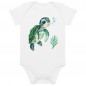 Baby organic cotton bodysuit Turtle