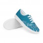 Canvas tennis shoes with shell laces for women