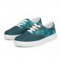 Women's tone-on-tone canvas sneakers with laces jellyfish