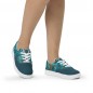 Women's tone-on-tone canvas sneakers with laces jellyfish