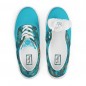 Canvas tennis with laces woman turquoise jelly