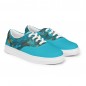 Canvas tennis with laces woman turquoise jelly