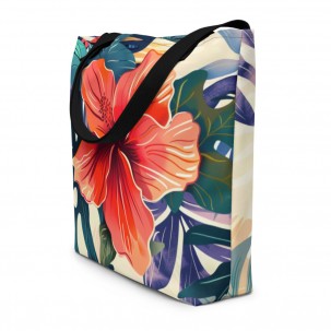 Large tote bag with Aloha pocket