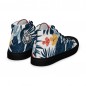 Tropical women's high-top canvas sneakers