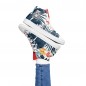 Tropical women's high-top canvas sneakers