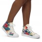 Aloha women's high-top canvas sneakers