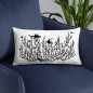 Black & white coral cushion