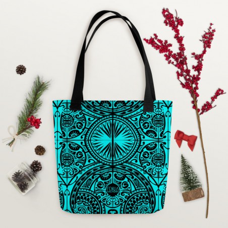 Sac cabas turquoise tribal