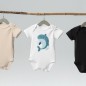 Organic cotton body baby whale