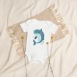 Organic cotton body baby whale