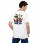 Camiseta blanca unisex Sunset Beach