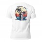 Camiseta blanca unisex Sunset Beach