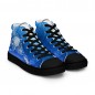 Manta Blue women's canvas high-top trainers