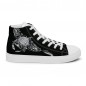 Black Manta women's canvas high-top trainers