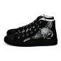 Men's black Manta canvas high-top trainers