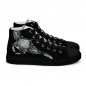 Men's black Manta canvas high-top trainers