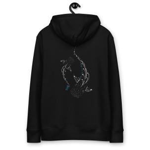 Organic dark sweatshirt Whale Shark