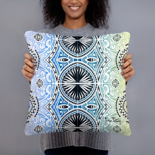 Tribal colours cushion