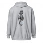 Unisex zip jacket with seahorse hood