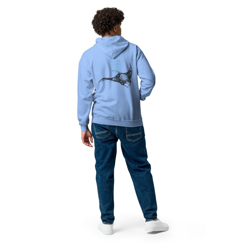 copy of Unisex zip jacket with hood Seahorse