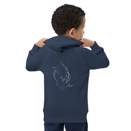 Sweat à capuche Bio Enfant Requin baleine