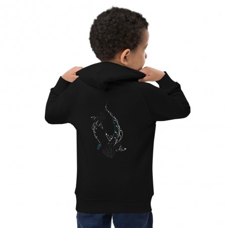 Sweat à capuche Bio Enfant Requin baleine