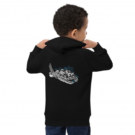 Children's organic hoodie La Tortue