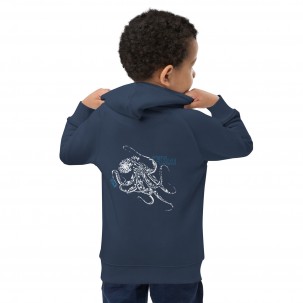 Organic children's hoodie Le Poulpe